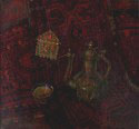 Натюрморт с туркменскими коврами. 1982 г. Холст, масло, 67 х 72. Санкт-Петербург. Собрание автора