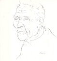 Портрет брата ненецкого художника Тыко Вылко. 1969 г. Бумага, тушь, 32 х 30 1969 г. Санкт-Петербург. Собрание автора