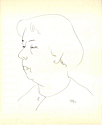 Женский портрет. 1972 г. Акварельная бумага, карандаш, 37 х 31,5. Санкт-Петербург. Собрание автора