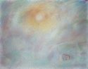 Розовый туман. 2001 г. Бумага, сухая пастель, 26,5 х 33. Санкт-Петербург. Собрание автора